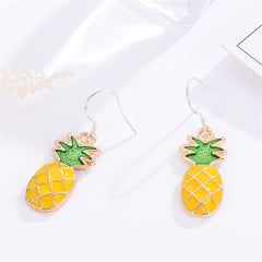 Pineapple Dangle Earrings Tropical Fruit Dangle Earrings Jewelry